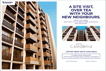 Limited 3 bhk units available at Nishant Ratnaakar Caledonia in Ahmedabad
